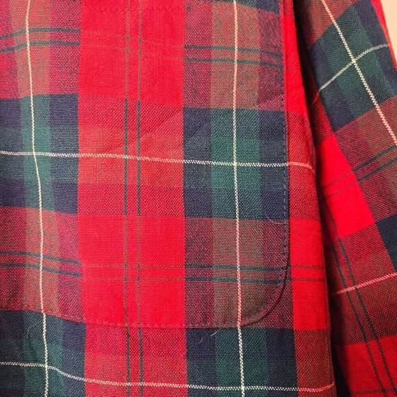 Pendleton Vintage 100% Wool Tartan Plaid Button Down Shirt Size XL - Picture 3 of 5